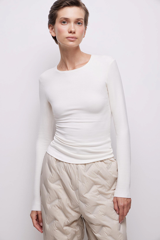 Водолазка без молнии (молочный)