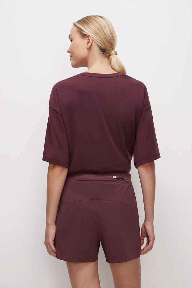 Спортивные шорты (бордовый)