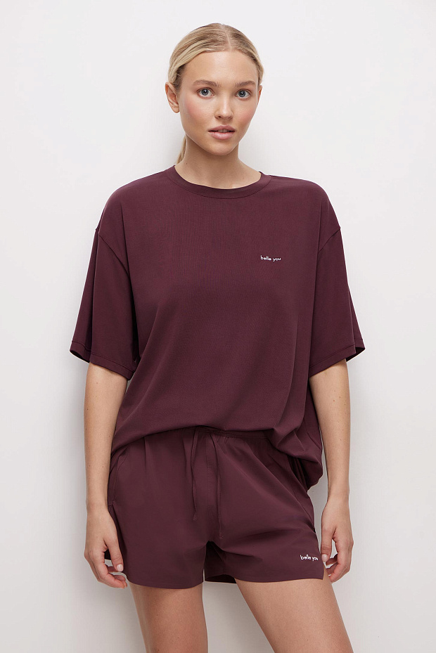 Спортивные шорты (бордовый)