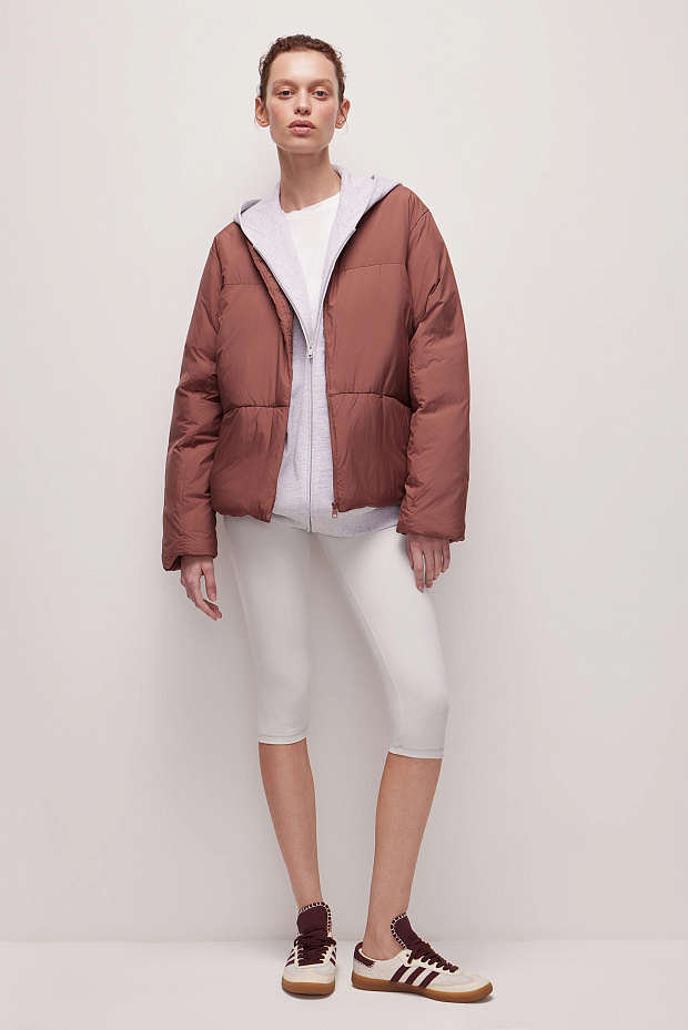 Легинсы укороченные (светло-серый)