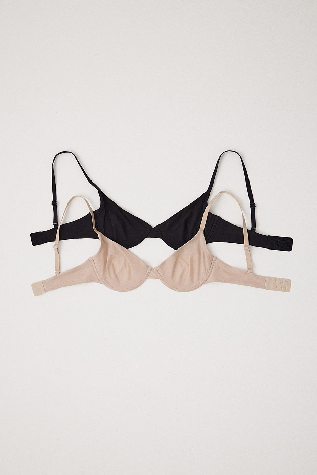 Бюстгальтер с формованной мягкой чашкой (черный)