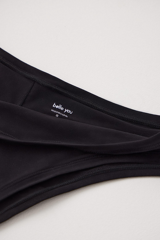 Трусы-слипы со средней посадкой (черный)