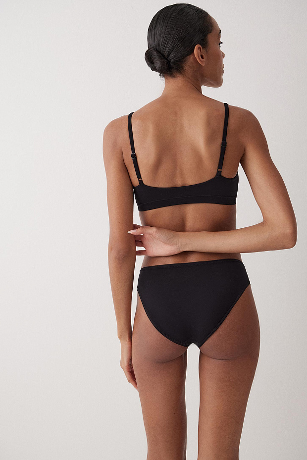 Трусы-слипы со средней посадкой (черный)