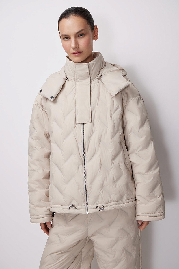 Пуховик (светло-бежевый)