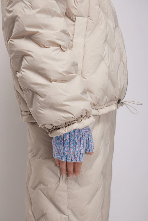 Митенки-варежки (голубой)