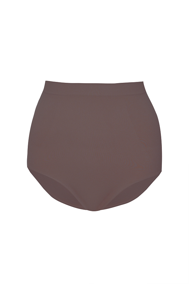 Трусы с высокой посадкой моделирующие (шоколад)