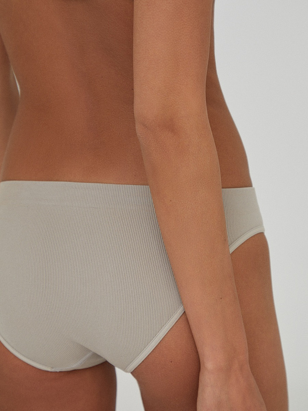 Трусы слипы в рубчик (кофе с молоком)