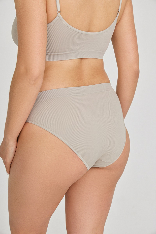 Трусы слипы в рубчик (кофе с молоком)