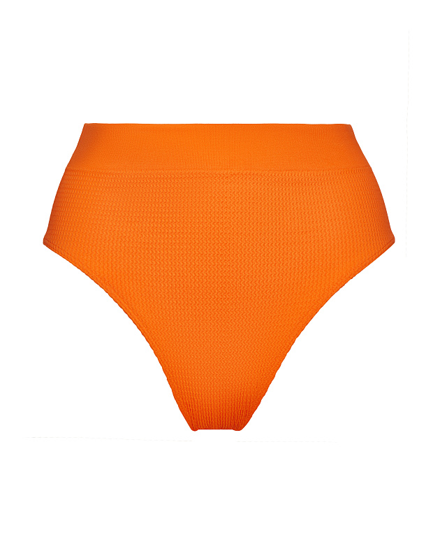 Купальные трусы-слипы с высокой посадкой (оранжевый)