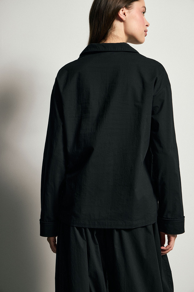 Пижамная рубашка (черный)