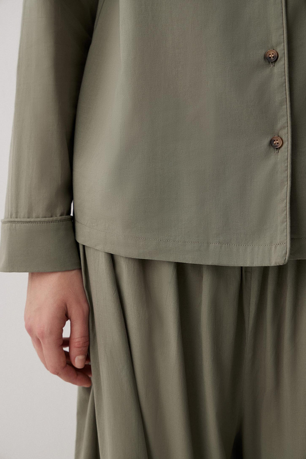 Пижамная рубашка (зеленый)