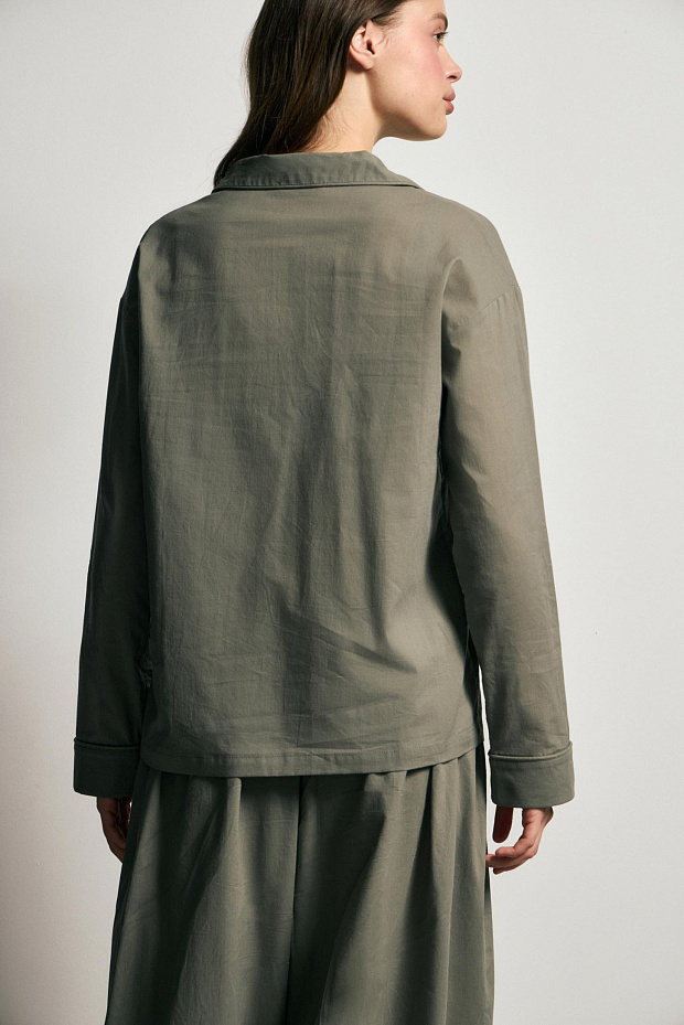 Пижамная рубашка (зеленый)