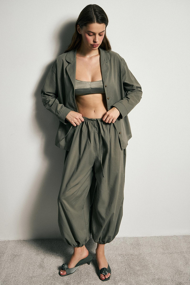 Пижамная рубашка (зеленый)