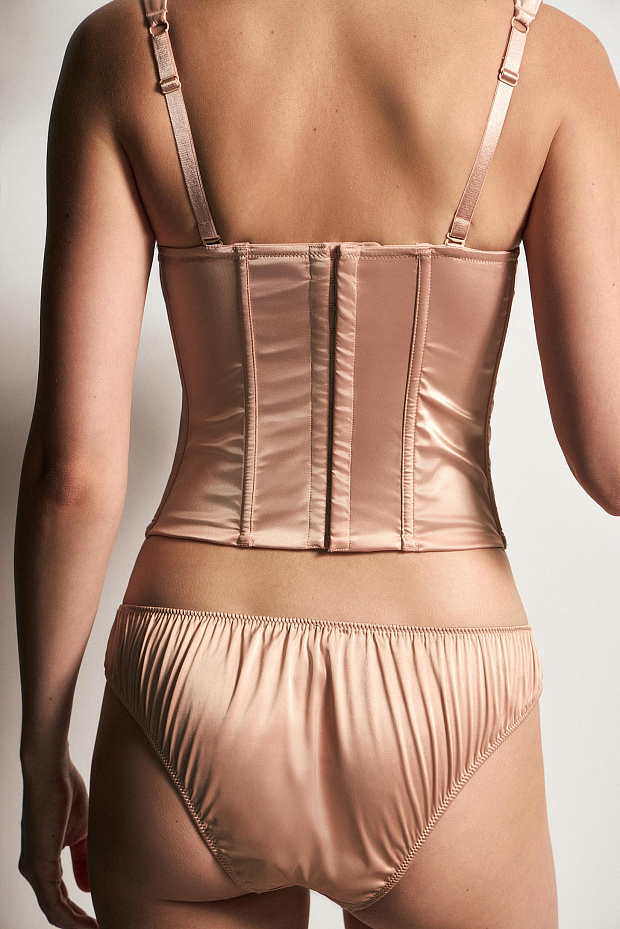 Корсет на широких бретелях (шампань)