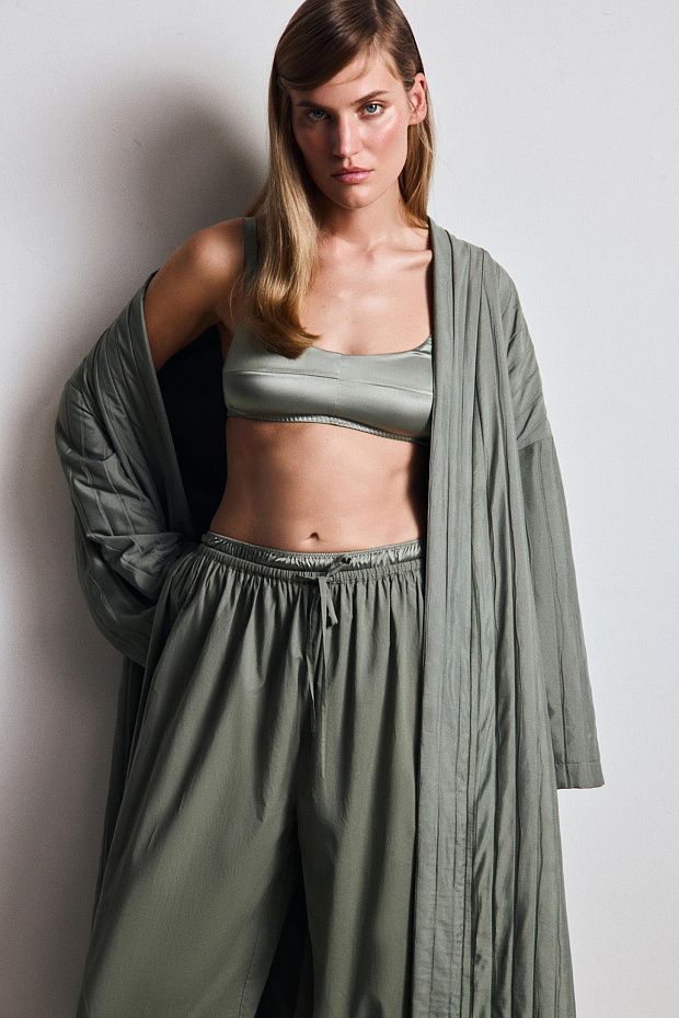 Бюстгальтер на тонких бретелях (шалфей)