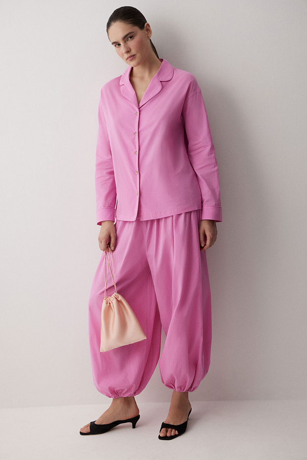 Пижамная рубашка (розовый)