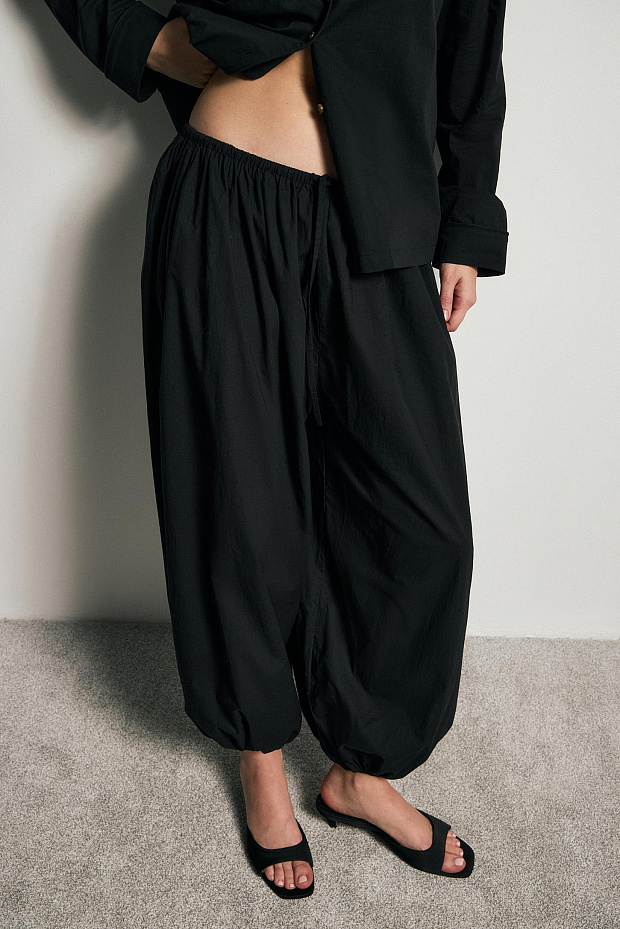 Пижамные брюки (черный)