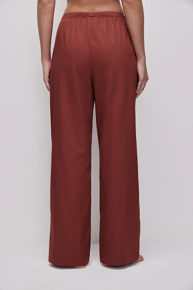 Пижамные брюки женские (терракотовый)