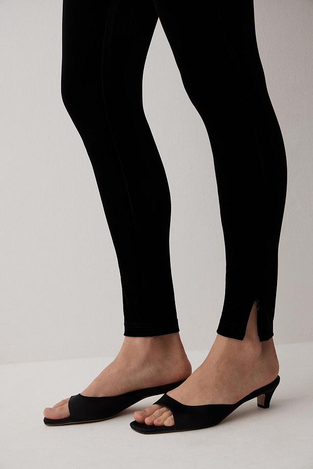 Легинсы с высокой посадкой (черный)