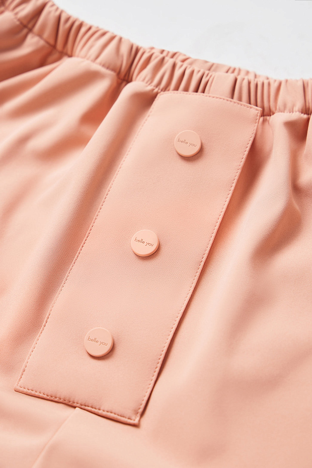 Прямые брюки (персиковый)