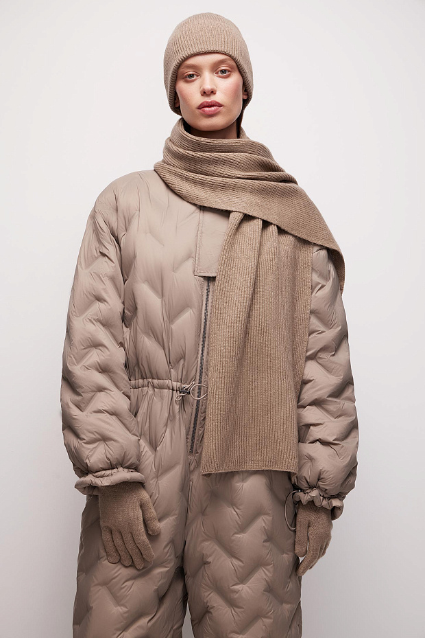 Шапка вязаная (кофейный)