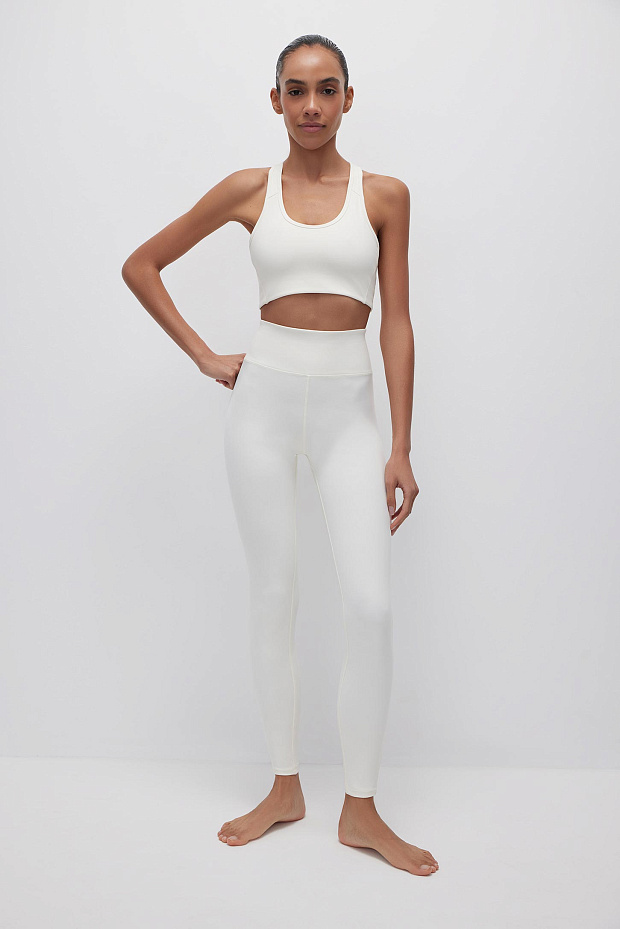 Легинсы из мягкой микрофибры (светло-бежевый)