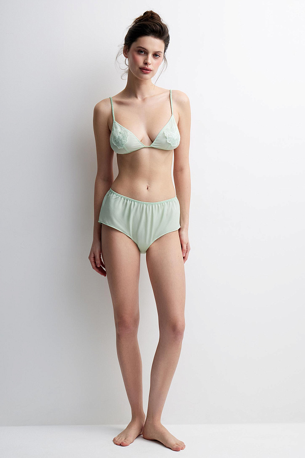 Трусы-шорты со средней посадкой (лайм)