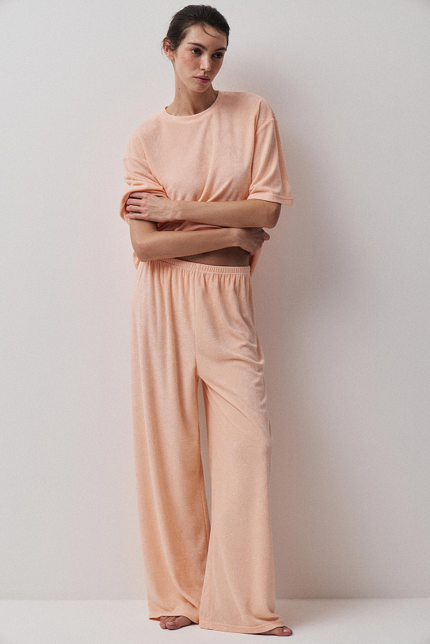 Пижамные брюки (персиковый)