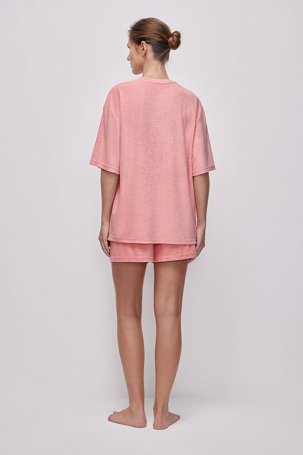 Пижамная футболка (розовый)