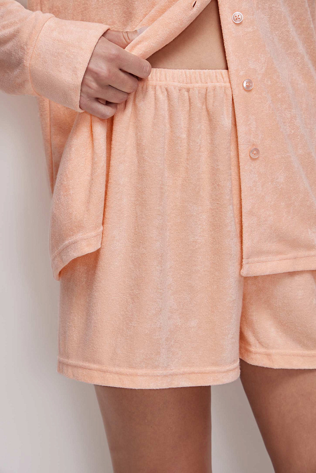 Пижамные шорты (персиковый)