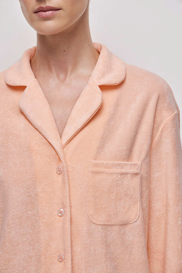 Пижамная рубашка (персиковый)