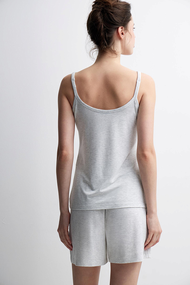 Майка женская (серый меланж)