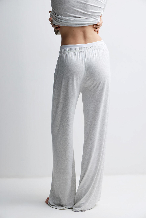 Пижамные брюки женские (серый меланж)