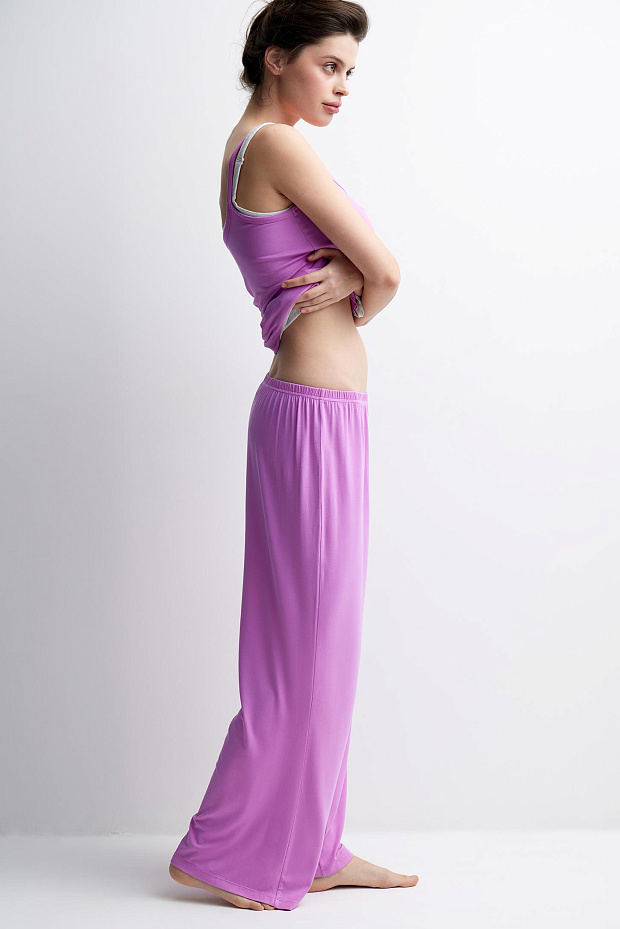 Пижамные брюки женские (лиловый)