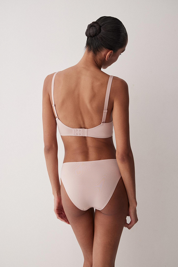 Трусы-слипы со средней посадкой (пудрово-розовый)