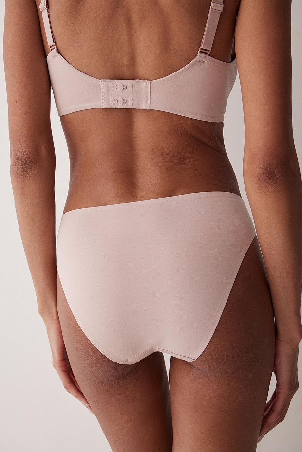 Трусы-слипы со средней посадкой (пудрово-розовый)