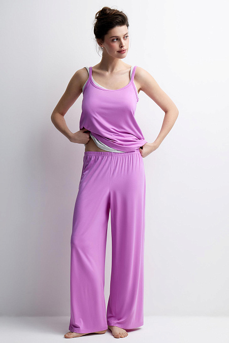 Пижамные брюки женские (лиловый)