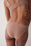 Трусы-танга со средней посадкой (темно-бежевый)