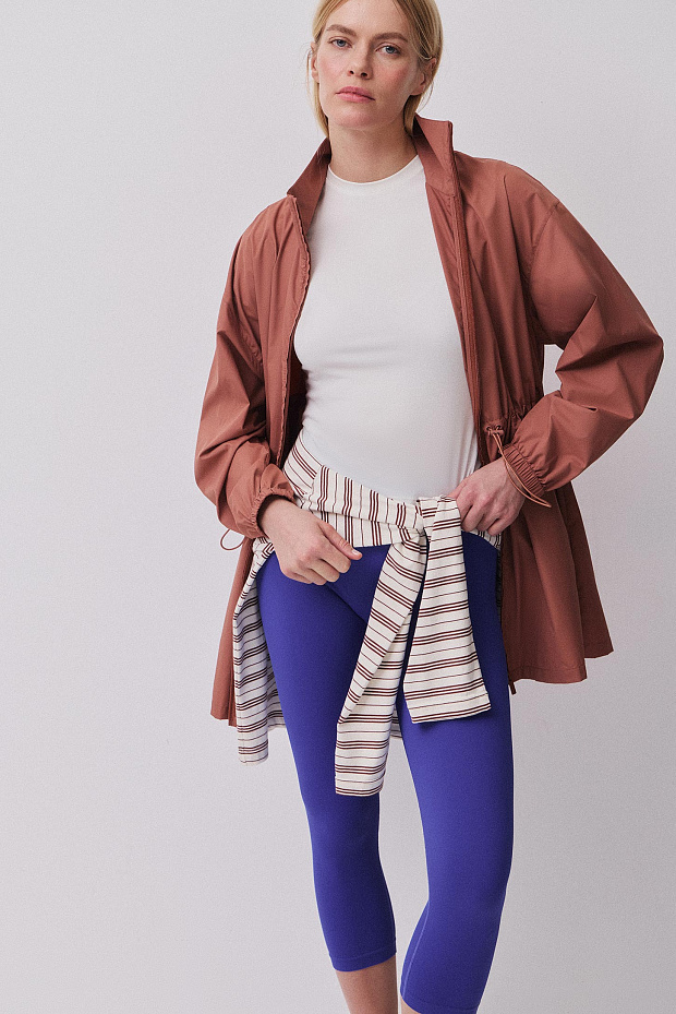 Легинсы укороченные (васильковый)