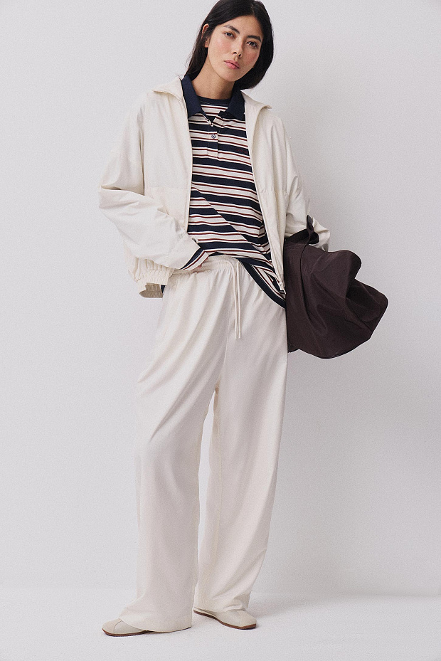 Брюки прямые (пломбир)