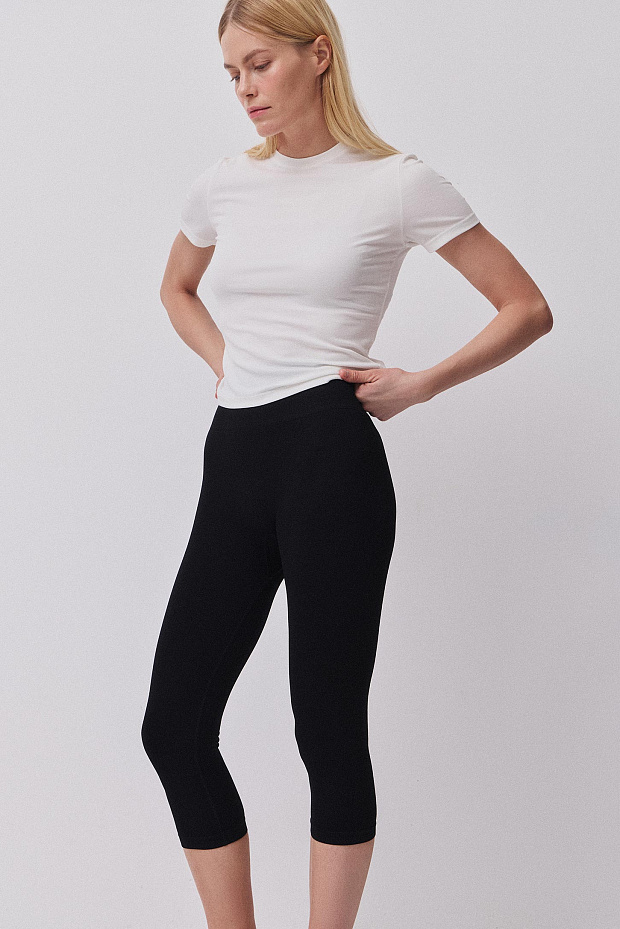 Легинсы укороченные (черный)