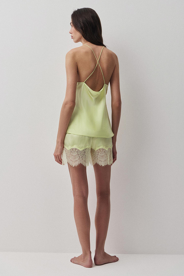 Пижамные шорты (зеленый)