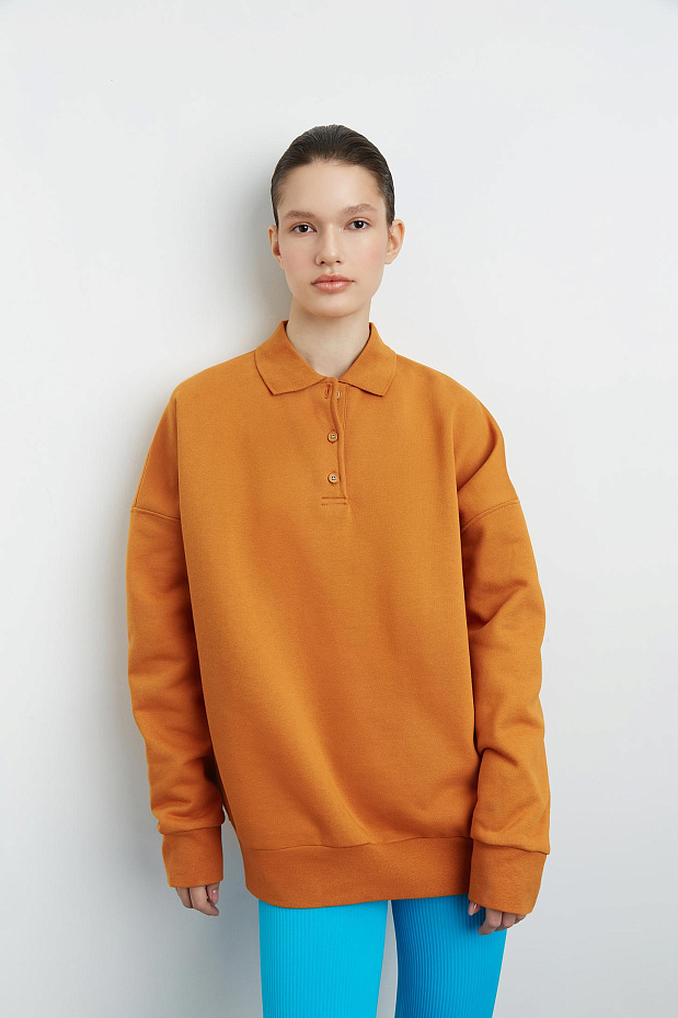 Толстовка-поло (охра)