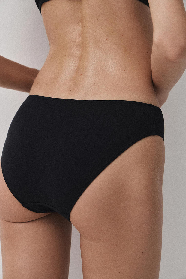 Трусы-слипы со средней посадкой (черный)