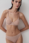 Бюстгальтер с формованной мягкой чашкой (пудрово-розовый)