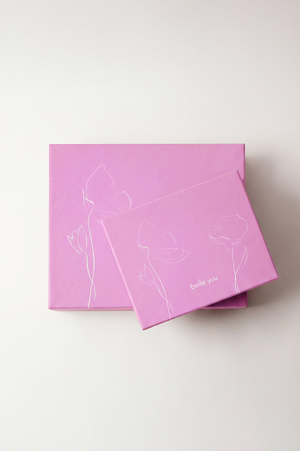 Подарочная коробка маленькая 290*230*70 (YK121) (лиловый)