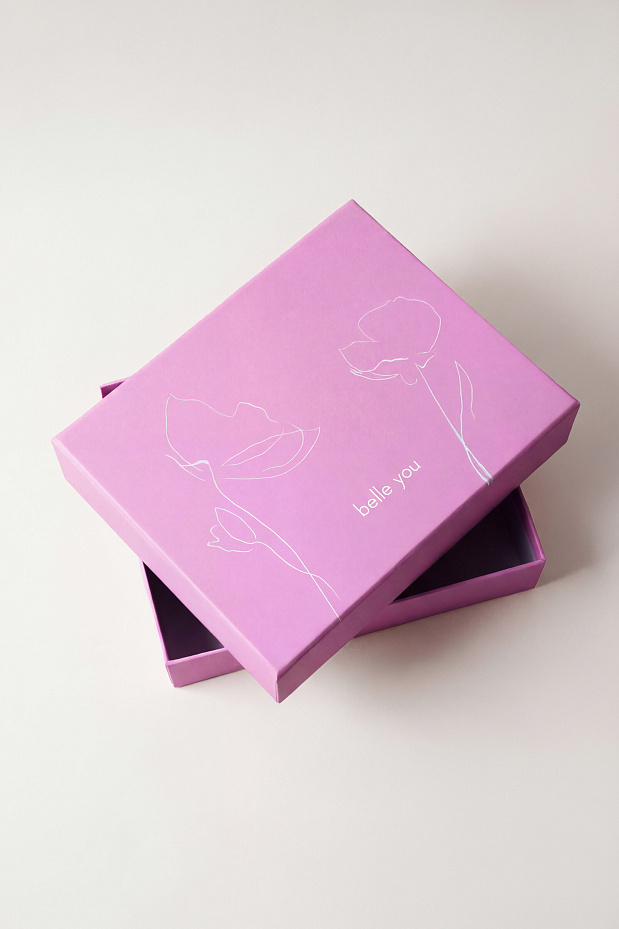 Подарочная коробка маленькая 290*230*70 (YK121) (лиловый)