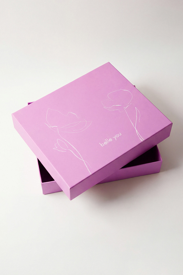 Подарочная коробка большая 420*350*80 (YK122) (лиловый)