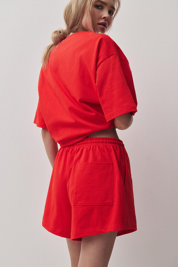 Укороченные шорты (томатный)