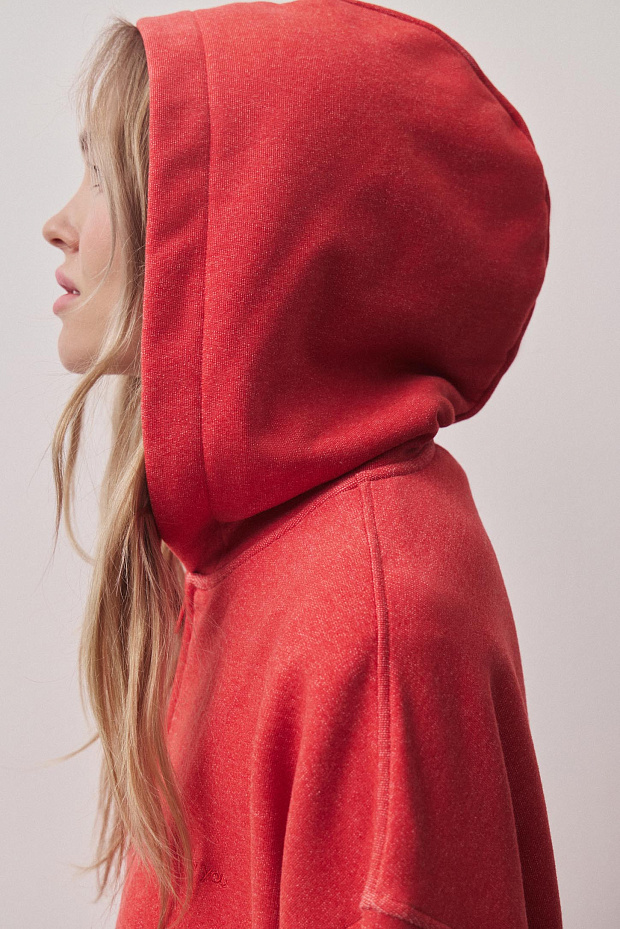 Толстовка (красный меланж)